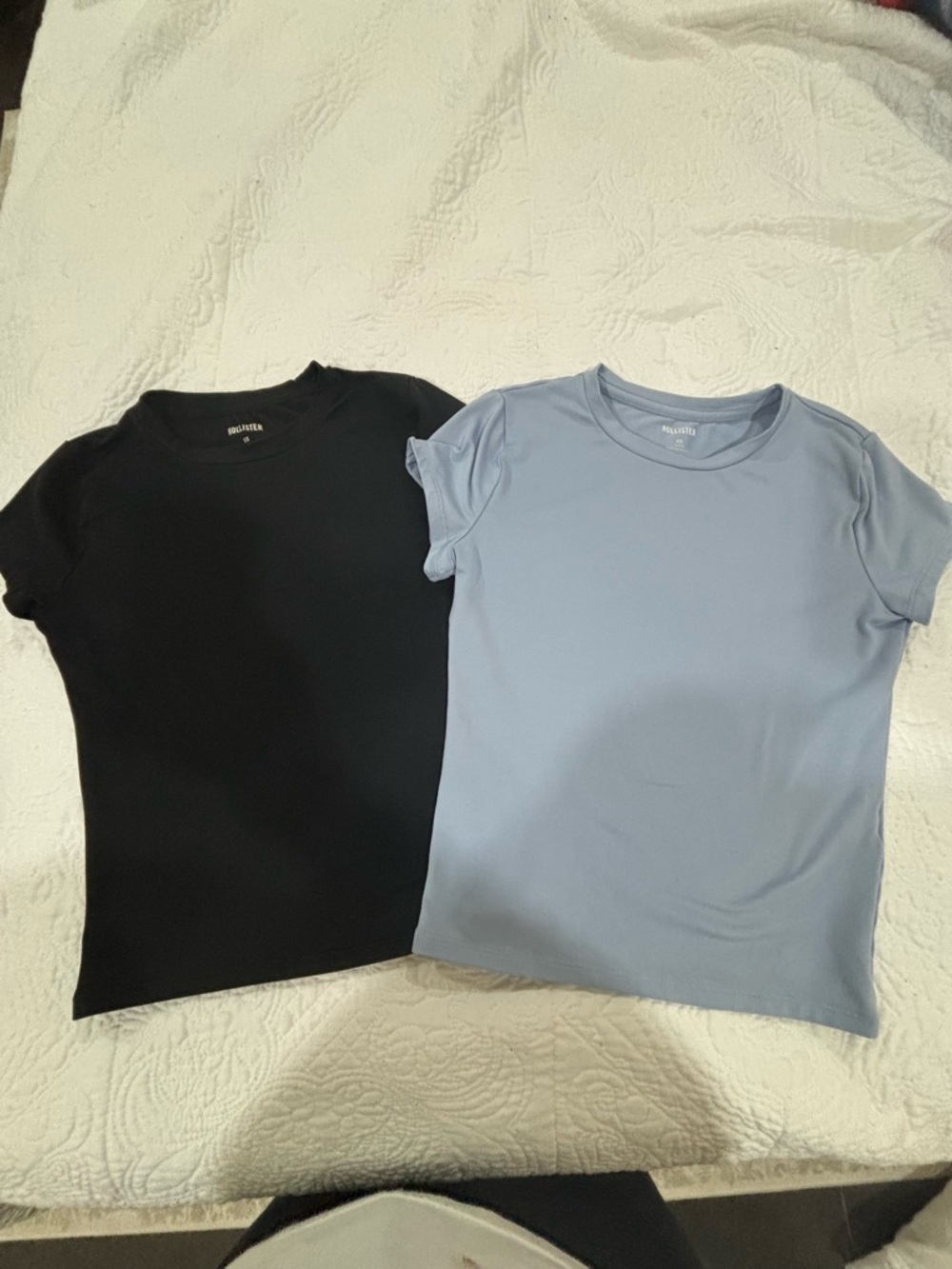 Classic Short Sleeve Tee Pair - Black & Light Blue